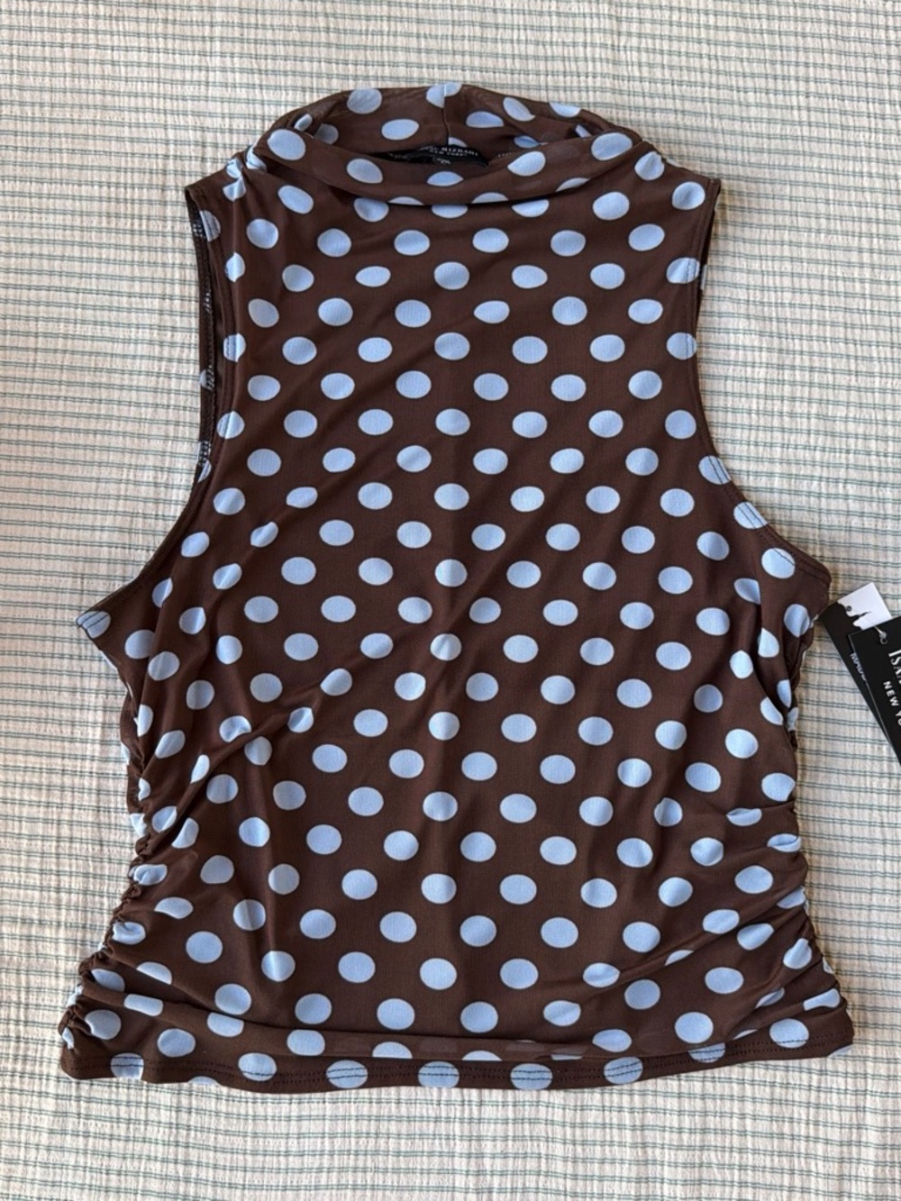 Isaac Mizrahi Polka Dot Top